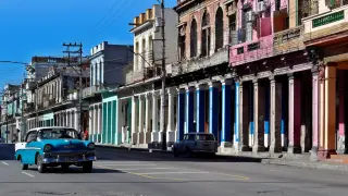 Una avenida de La Habana, este martes en Cuba.