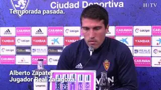El capitán del Real Zaragoza describe con claridad el principal inconveniente que se vive en el equipo en plena fase de bajas y altas, de reconstrucción de la plantilla: "Esto, con los nuevos, se echa mucho en falta"