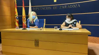 Rueda de prensa de la Diputación de Zaragoza para presentar los Premios Santa Isabel