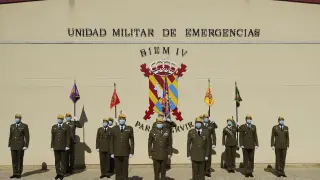 Toma de posesión de mando en el IV Batallón de Intervención en Emergencias de la UME.