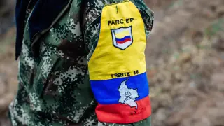 Imagen de un guerrillero de las desmovilizadas FARC en Colombia.