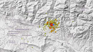 Zona afectada por los temblores