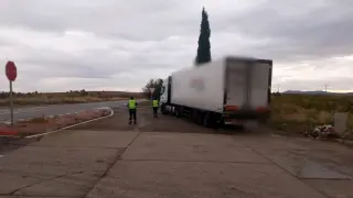 Camionero detenido por cometer una infracción
