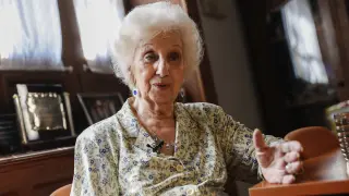 Estela de Carlotto, presidenta de las Abuelas de Plaza de Mayo, en una imagen de archivo.