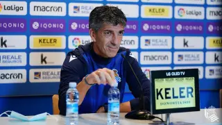 Imanol Alguacil, entrenador de la Real Sociedad.