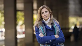 La periodista zaragozana Belén Lorente, corresponsal de RTVE en Lisboa