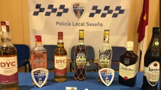 Bebidas encontradas en la fiesta ilegal de Seseña.