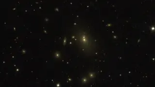 Cúmulo de galaxias captado desde el observatorio de Javalambre.