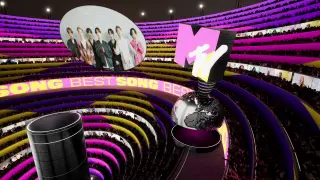 BTS accepts the win for Best Song at the MTV EMA's 2020, in Los Angeles, California, U.S. in this screengrab image released on November 8, 2020. Courtesy of MTV/ via REUTERS. THIS IMAGE HAS BEEN SUPPLIED BY A THIRD PARTY. NO RESALES. NO ARCHIVES. NO NEW USES OF THE CONTENT SHALL BE MADE AFTER SATURDAY, DECEMBER 5, 2020. [[[REUTERS VOCENTO]]] AWARDS-MTV/EMA'S