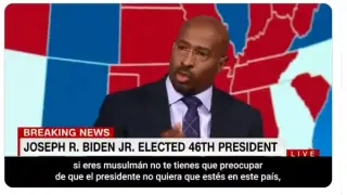 El presentador de la CNN, emocionado tras la derrota de Trump.