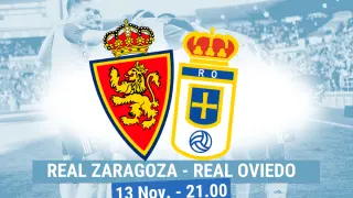 Horario y dónde ver el Real Zaragoza-Oviedo