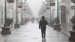 Niebla en la calle Alfonso.