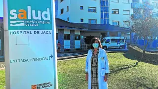 Alicia González, directora del hospital de Jaca, un centro libre de covid.