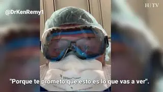 Kenneth Remy, médico estadounidense que trabaja en la UCI de un Hospital de Missouri, ha grabado un vídeo para explicar lo que ve un paciente enfermo de covid antes de morir.