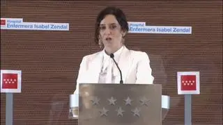 La presidenta de Madrid lamenta las ausencias en la inauguración del Isabel Zendal