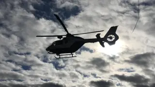 El helicóptero de la Guardia Civil de Huesca se ha sumado al operativo de búsqueda.