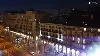 Alrededor de 84.500 puntos de luz iluminan cada noche los monumentos, viales y monumentos de Zaragoza