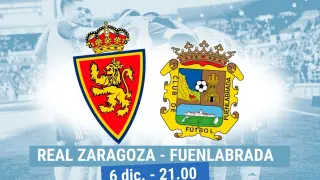 Horario y dónde ver el Real Zaragoza-Fuenlabrada