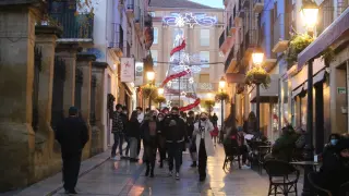 Ambiente en Huesca este 24 de diciembre, Nochebuena