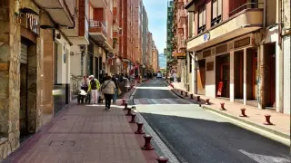 Imagen de una calle de Barakaldo (Vizcaya).