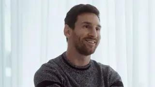 Messi durante su entrevista con Jordi Évole en laSexta