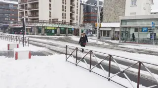 Bella cubre de nieve buena parte de la provincia de Huesca