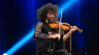 Ara Malikian, durante uno de los dos conciertos que ofreció en septiembre en la sala Mozart del Auditorio.