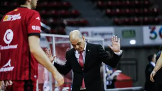 Sergio Hernández, entrenador del Casadmeont Zaragoza.