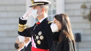 El Rey preside la ceremonia de la Pascua Militar.