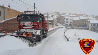Operativo especial de la DPZ tras la nevada.