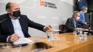 Rueda de prensa del Gobierno de Aragón sobre la vacunación covid