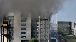 Incendio en una fábrica de vacunas en La India