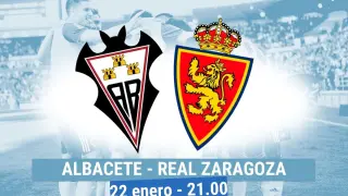 Horario y dónde ver el Albacete-Real Zaragoza