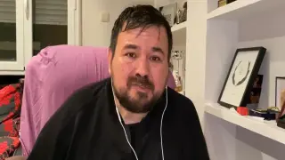 Juan Ramón Amores, alcalde de La Roda, durante su vídeo en Twitter.