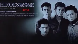 Anuncio de Netflix para el documental ‘Héroes: Silencio y rock&roll’.