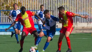 Fútbol Segunda División B: Ejea-Ebro.