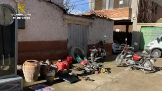 Objetos recuperados en Burbáguena