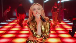 Kylie Minogue en el concierto que ofreció en 'streaming'.