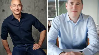 Jeff Bezos y Andy Jassy