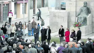 Homenaje que tuvo lugar en Graus por el centenario de la muerte de Costa, hace diez años