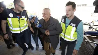 Paco Sanz llegando al juicio, imagen de archivo