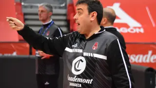 Sergio Lamúa, durante un entrenamiento.