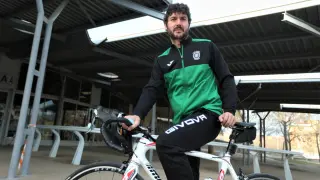 Miguel Bergua es presidente del Club Ciclista Oscense.