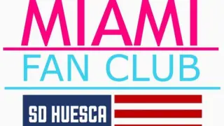 Logotipo de la nueva peña de la SD Huesca, el Miami Fan Club SD Huesca