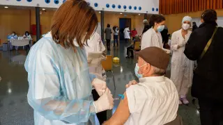 Vacunación en el Centro Cívico Oliver