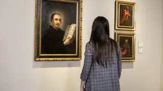 El Museo Goya Colección Ibercaja ha recibido en préstamo un Goya que representa a San Ignacio de Lóyola.