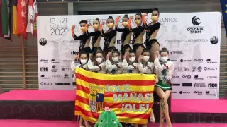 Conjuntos aragoneses en el campeonato de España de conjuntos celebrado los días 19 y 20 de marzo en Alfafar (Valencia).