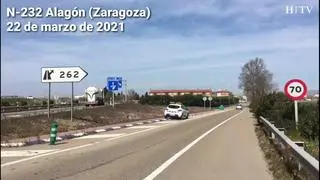 Un fallecido tras ser atropellado por un coche a la entrada de Alagón, Zaragoza