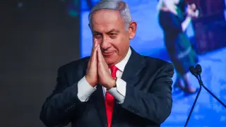 El primer ministro israelí, Benjamin Netanyahu, este miércoles.