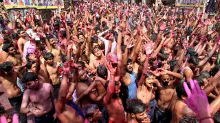 Holi celebrations in  (37481650)